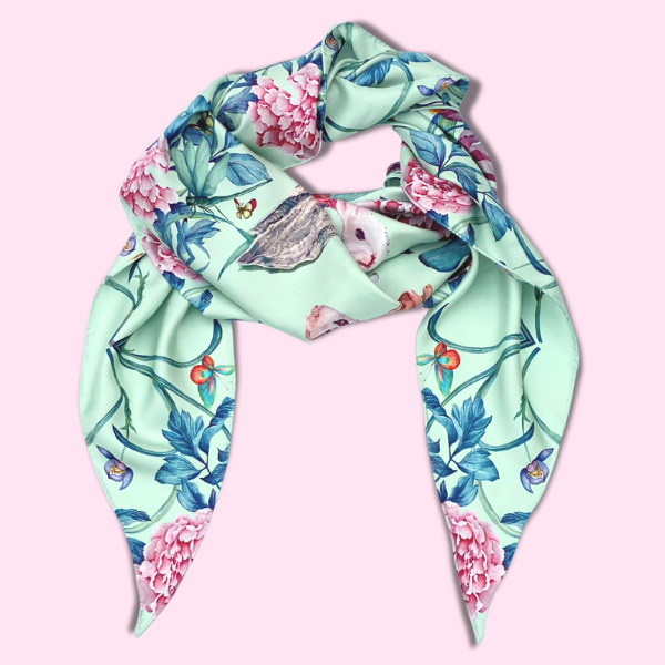Silk Scarf The Peony Girl