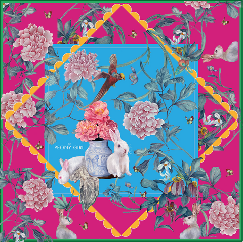 Slik Scarf - Blossom & Bunny