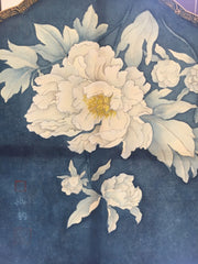 Silk Hand Fan - Floral Serenity - The Peony Girl