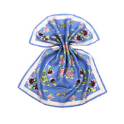 Silk Scarf - Blue Meadow - The Peony Girl