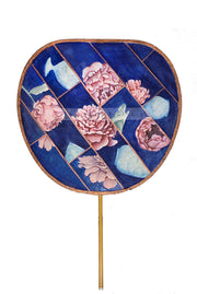 Silk Hand Fan - Peony Collage - The Peony Girl