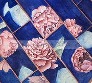Silk Hand Fan - Peony Collage - The Peony Girl
