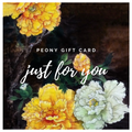 Peony Gift Card for Him - The Peony Girl