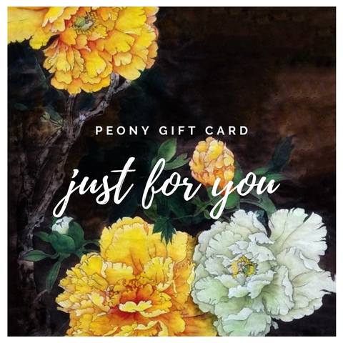 Peony Gift Card for Him - The Peony Girl