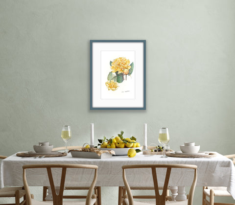 Botanical Prints: Goldilocks Peony