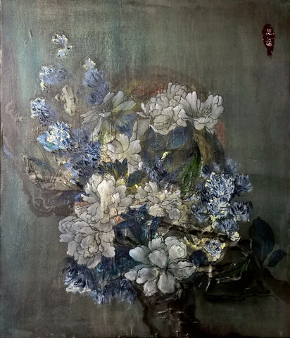 A Peony Bouquet In The Moonlight - The Peony Girl