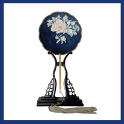 Silk Hand Fan - Floral Serenity - The Peony Girl