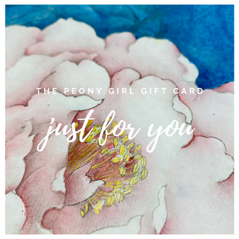 Peony Gift Card for Her - The Peony Girl