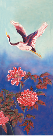 Fine Art Prints: Auspicious (Flying crane – Variant-02)