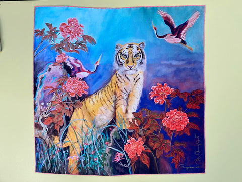 Silk Scarf - Auspicious